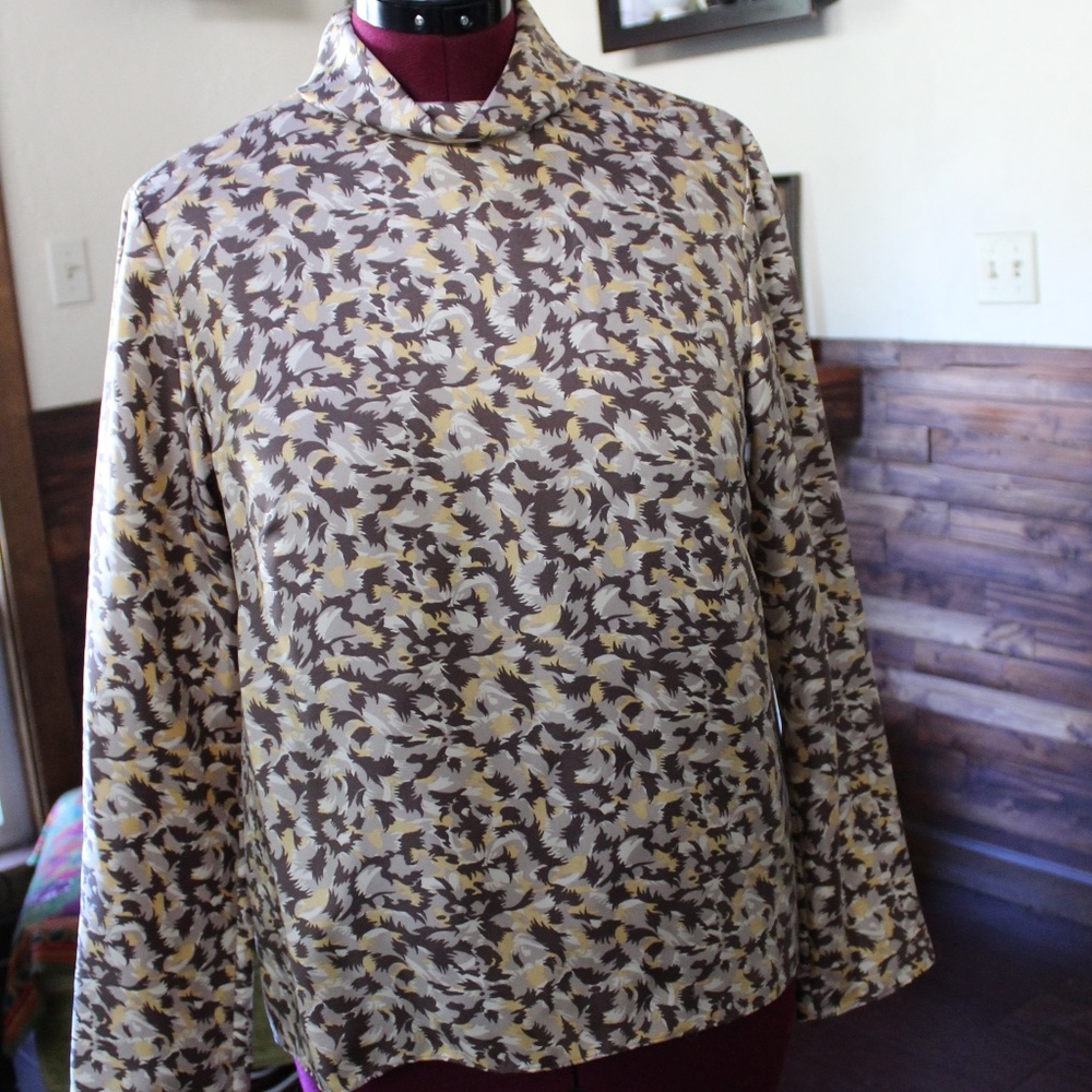 Vintage Silk Pendleton Turtleneck